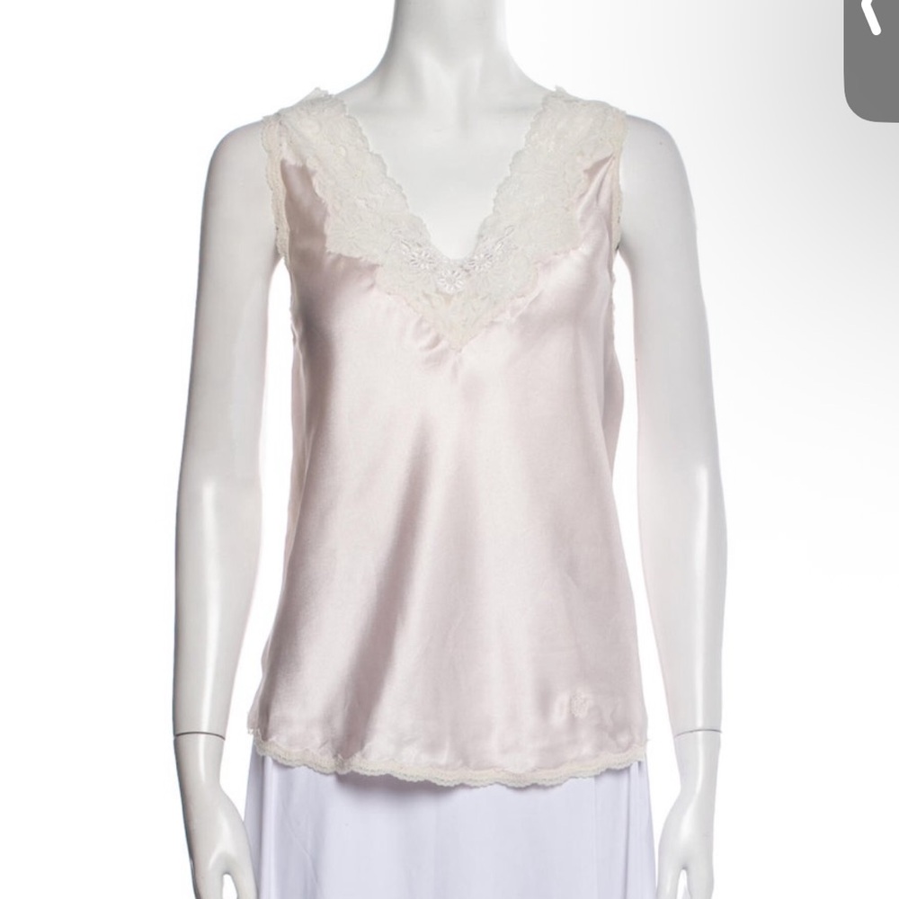 Christian Dior Pink Silk Top